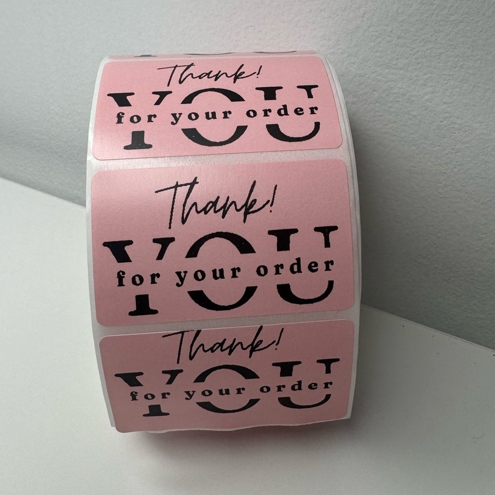 100 pcs Thank You for your order my 2" Stickers labels NWT - Picture 11 of 14